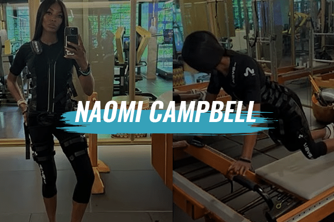 Naomi Campbell entrena con wiemspro